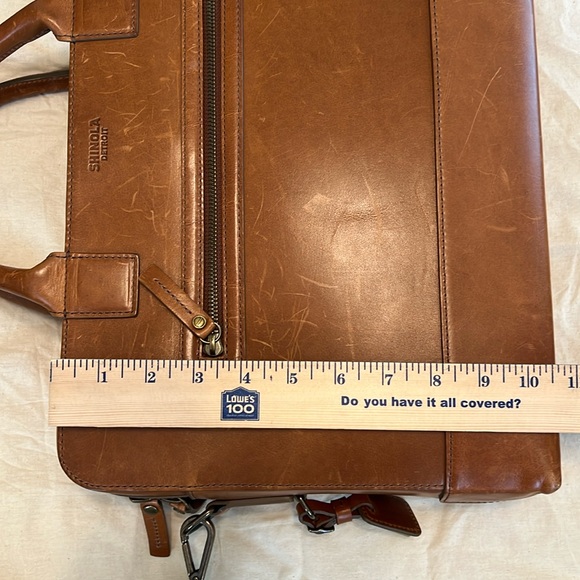 SHINOLA Bedrock Leather Briefcase - Picture 9 of 16